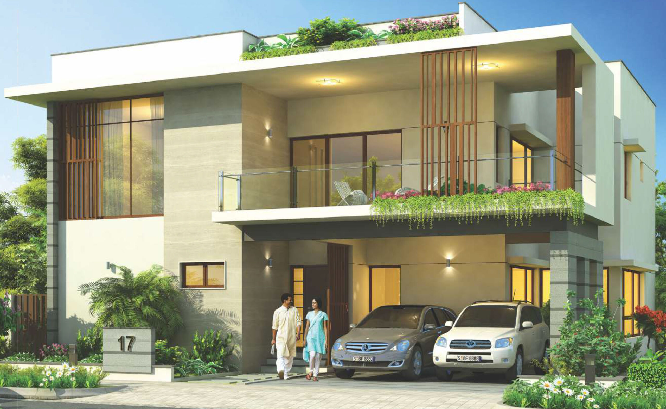 east facing Villa